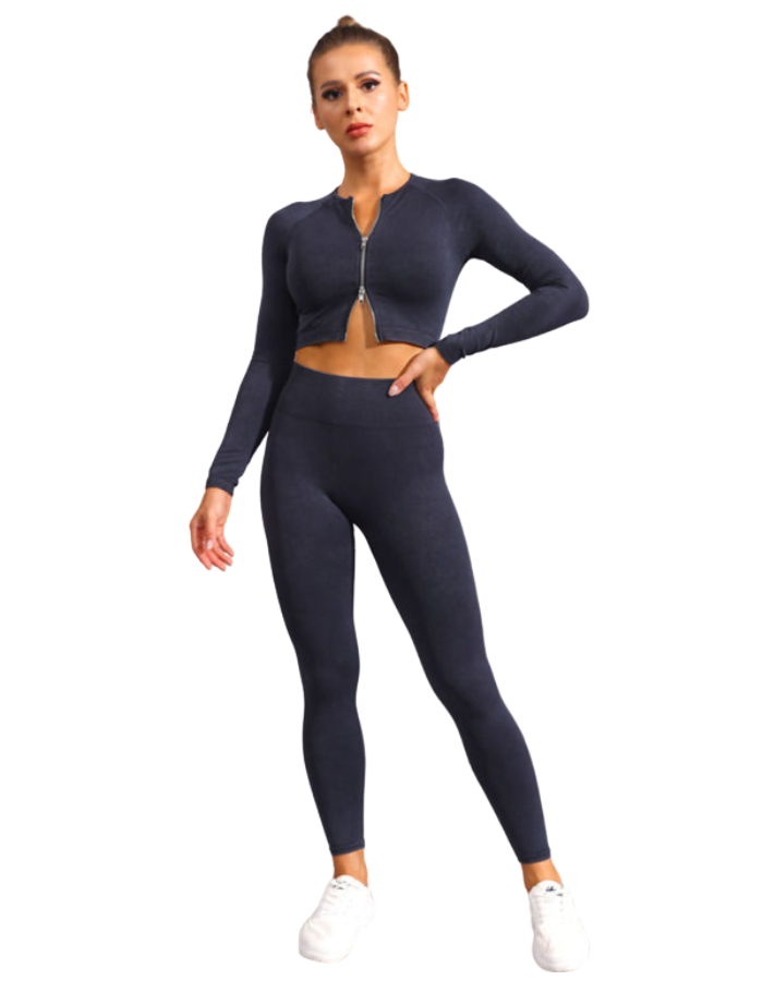 SHOPIQAT New Multi-Colour Fitness Long-Sleeved Yoga Zipper Jacket - Premium from shopiqat - Just $8.600! Shop now at shopiqat